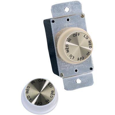 Generation Lighting Fans - 3-Speed Rotary Wall Control - Ivory and White - ESWC-1