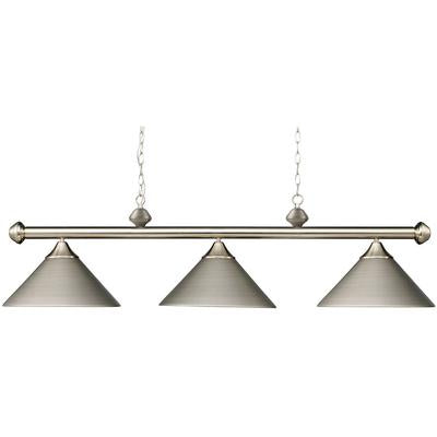 Elk Home - Casual Traditions 3-Light Billiard Pendant - 168-SN