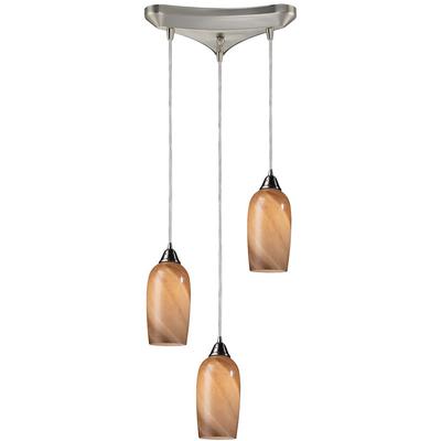Elk Home - Sandstone 3-Light Pan Pendant - 31137/3