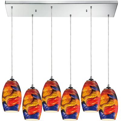 Elk Home - Surrealist 6-Light Pendant - 31339/6RC