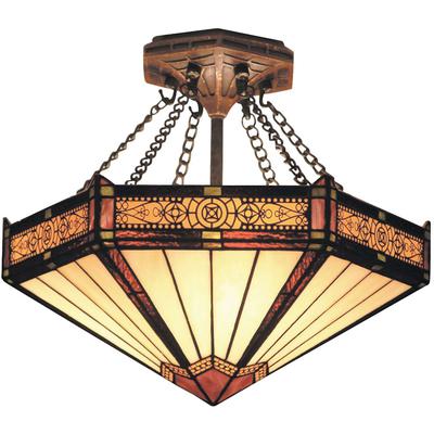 Elk Home - Filigree 3-Light Semi-Flush Mount - 621-AB