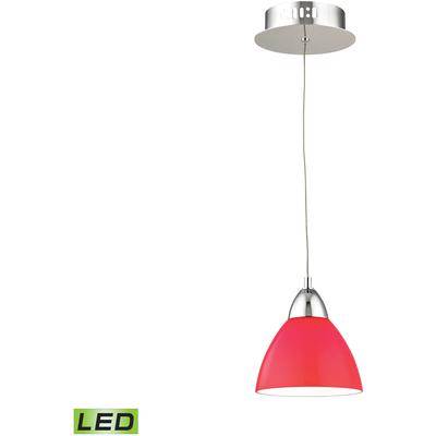 Elk Home - Piatto 6" Wide 1-Light Mini Pendant - Chrome - LCA301-11-15