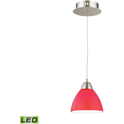Elk Home - Piatto 6" Wide 1-Light Mini Pendant - Satin Nickel - LCA301-11-16M