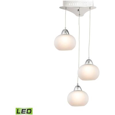 Elk Home - Ciotola 10" Wide 3-Light Mini Pendant - Chrome - LCA403-10-15