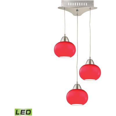 Elk Home - Ciotola 10" Wide 3-Light Mini Pendant - Satin Nickel - LCA403-11-16M