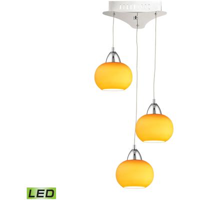 Elk Home - Ciotola 10" Wide 3-Light Mini Pendant - Chrome - LCA403-8-15
