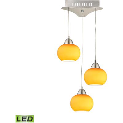 Elk Home - Ciotola 10" Wide 3-Light Mini Pendant - Satin Nickel - LCA403-8-16M