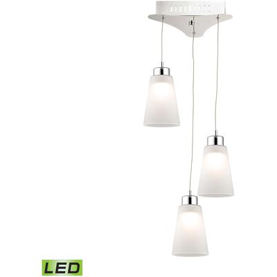 Elk Home - Coppa 11" Wide 3-Light Mini Pendant - Chrome - LCA503-10-15