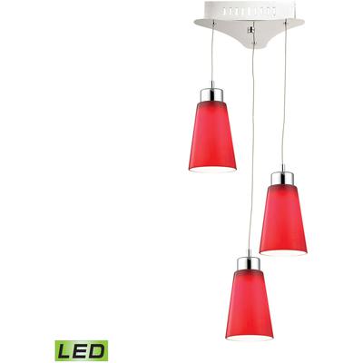 Elk Home - Coppa 11" Wide 3-Light Mini Pendant - Chrome - LCA503-11-15