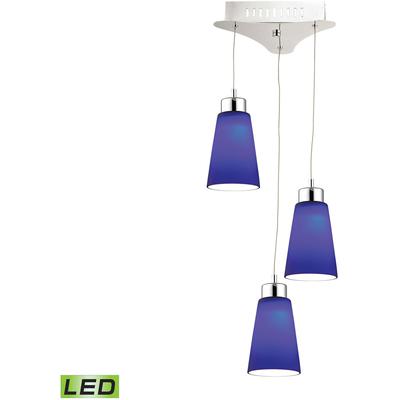 Elk Home - Coppa 11" Wide 3-Light Mini Pendant - Chrome - LCA503-7-15