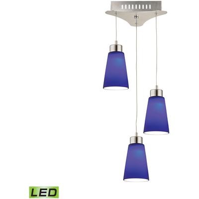 Elk Home - Coppa 11" Wide 3-Light Mini Pendant - Satin Nickel - LCA503-7-16M