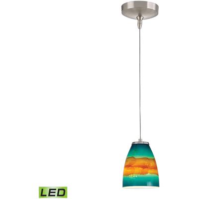 Elk Home - Low Voltage 5" Wide 1-Light Mini Pendant - Brushed Nickel - PF1000/1-LED-BN-AS