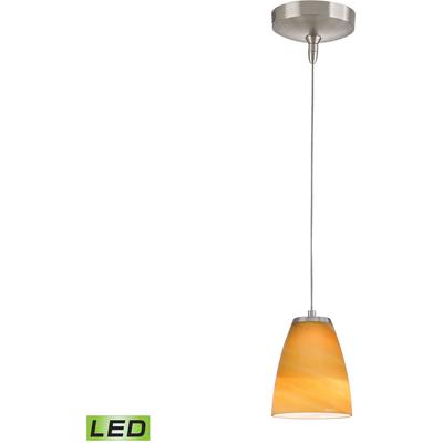 Elk Home - Low Voltage 5" Wide 1-Light Mini Pendant - Brushed Nickel - PF1000/1-LED-BN-DS