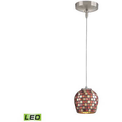 Elk Home - Low Voltage 5" Wide 1-Light Mini Pendant - Chrome - PF1000/1-LED-BN-MLT