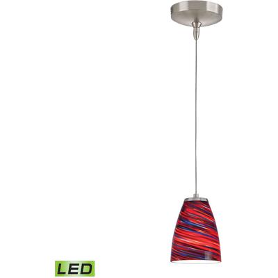 Elk Home - Low Voltage 5" Wide 1-Light Mini Pendant - Brushed Nickel - PF1000/1-LED-BN-RT