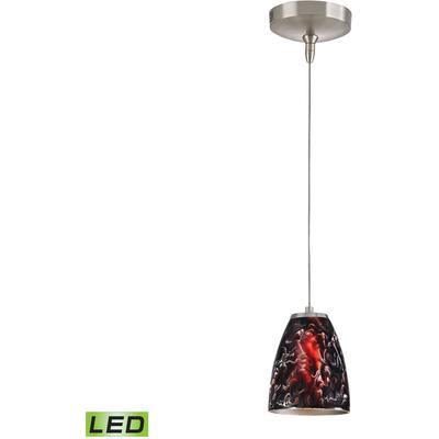 Elk Home - Low Voltage 5" Wide 1-Light Mini Pendant - Brushed Nickel - PF1000/1-LED-BN-SL