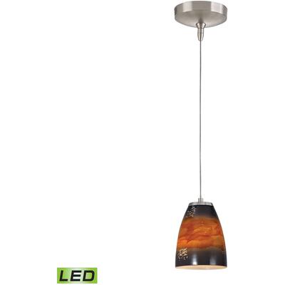 Elk Home - Low Voltage 5" Wide 1-Light Mini Pendant - Brushed Nickel - PF1000/1-LED-BN-US