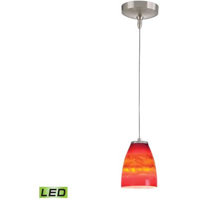 Elk Home - Low Voltage 5" Wide 1-Light Mini Pendant - Brushed Nickel - PF1000/1-LED-BN-VS