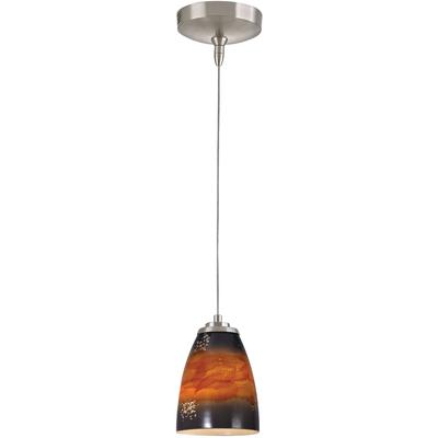 Elk Home - Low Voltage 5" Wide 1-Light Mini Pendant - Brushed Nickel - PF1000/1-MR16-BN-US