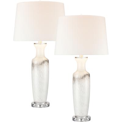 Elk Home - Set of 2 Abilene Table Lamps - White - S0019-8041/S2