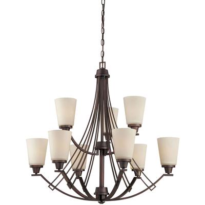 Thomas Lighting - Wright 9-Light Chandelier - Espresso - TK0012704