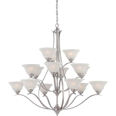 Thomas Lighting - Prestige 48" Wide 15-Light Chandelier - Brushed Nickel - TK0023217