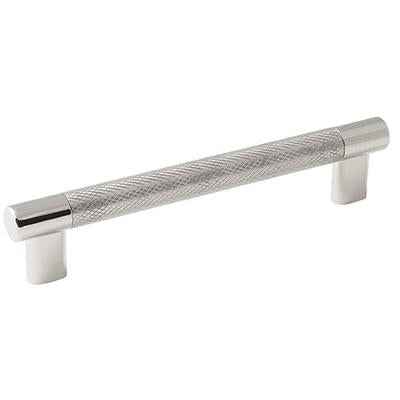 Amerock - Esquire 6-5/16" (160 mm) Center-to-Center Cabinet Pull - Polished Nickel/Stainless Steel - BP36559PNSS