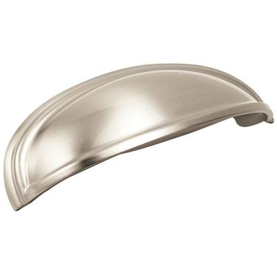 Amerock - Ashby 4" (102 mm) and 3" (76 mm) Center-to-Center Cabinet Cup Pull - Satin Nickel - BP36640G10