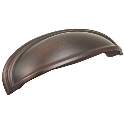 Amerock - Ashby 4" (102 mm) and 3" (76 mm) Center-to-Center Cabinet Cup Pull - Oil Rubbed Bronze - BP36640ORB