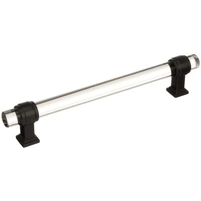 Amerock - Glacio 6-5/16" (160 mm) Center-to-Center Cabinet Pull - Clear/Black Bronze - BP36656CBBR