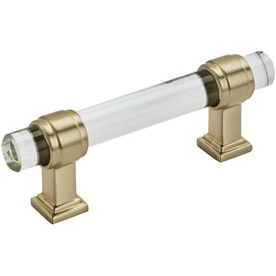Amerock - Glacio Cabinet Pull - Clear/Golden Champagne - BP36659CBBZ
