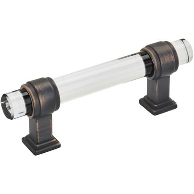 Amerock - Glacio Cabinet Pull - Clear/Oil-Rubbed Bronze - BP36659CORB