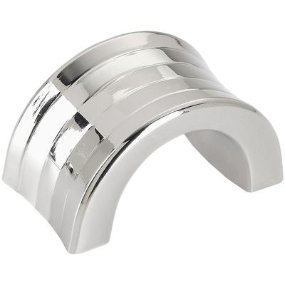 Amerock - Concentric 1-1/4" (32 mm) Center-to-Center Cabinet Finger Pull - Polished Nickel - BP36811PN