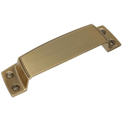 Amerock - Highland Ridge 3-1/2" (89 mm) Center-to-Center Golden Champagne Cabinet Cup Pull - BP55318BBZ