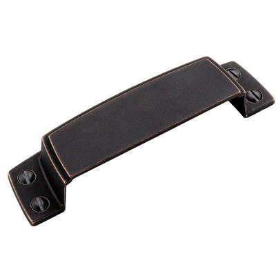Amerock - Highland Ridge 3-1/2" (89 mm) Center-to-Center Cabinet Cup Pull - Dark Oiled Bronze - BP55318DOB