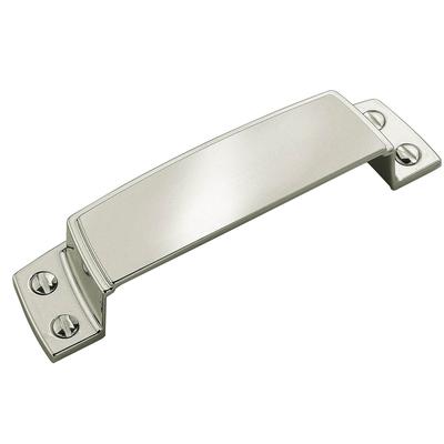 Amerock - Highland Ridge 3-1/2" (89 mm) Center-to-Center Cabinet Cup Pull - Polished Nickel - BP55318PN