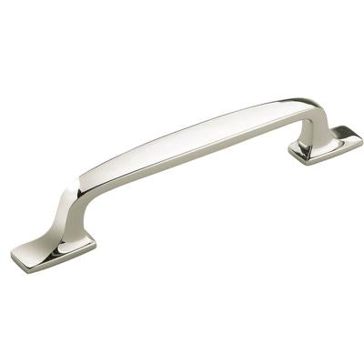 Amerock - Highland Ridge 5-1/16" (128 mm) Center-to-Center Cabinet Pull - Polished Nickel - BP55319PN