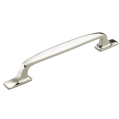 Amerock - Highland Ridge 6-5/16" (160 mm) Center-to-Center Cabinet Pull - Polished Nickel - BP55321PN
