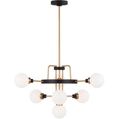 Generation Lighting - Rowan Seven-Light Chandelier - Satin Brass - 3001007-848