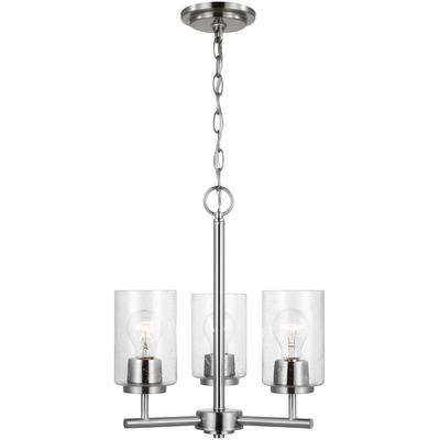 Generation Lighting - Oslo Three-Light Chandelier - Brushed Nickel - 31170-962