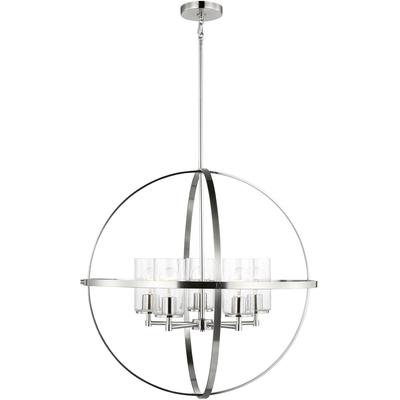 Generation Lighting - Alturas Five-Light Chandelier - Brushed Nickel - 3124675-962