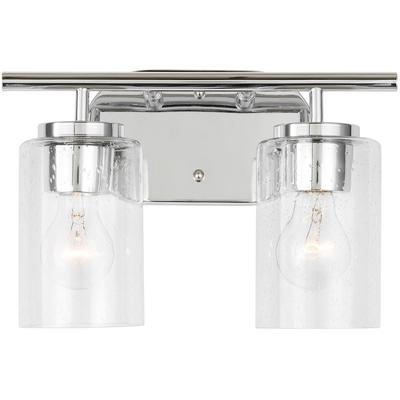 Generation Lighting - Oslo Two-Light Bathroom Fixture - Chrome - 41171-05