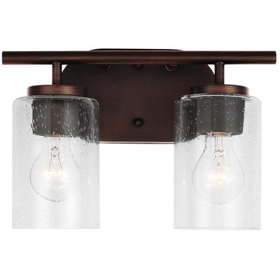 Generation Lighting - Oslo Two-Light Bathroom Fixture - Bronze - 41171-710