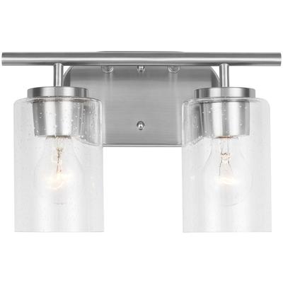 Generation Lighting - Oslo Two-Light Bathroom Fixture - Brushed Nickel - 41171-962