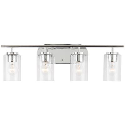 Generation Lighting - Oslo Four-Light Bathroom Fixture - Chrome - 41173-05