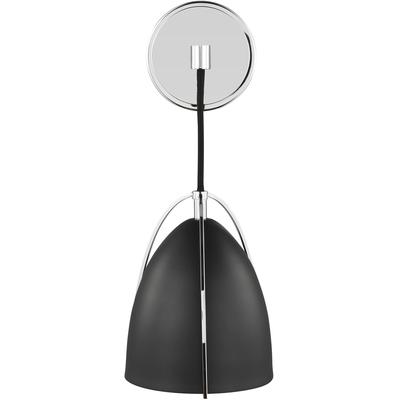 Generation Lighting Designers - Norman 1-Light Wall/Bath Sconce - Chrome - 4151701-05