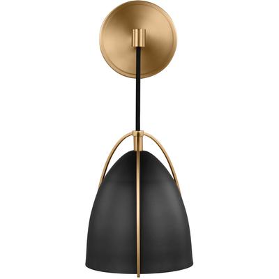 Generation Lighting Designers - Norman 1-Light Wall/Bath Sconce - Satin Brass - 4151701-848