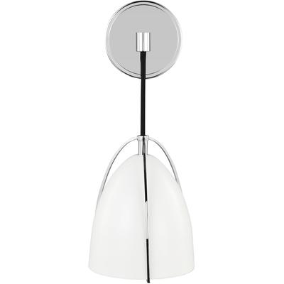 Generation Lighting Designers - Norman 1-Light Wall/Bath Sconce - Chrome - 4151801-05
