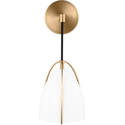 Generation Lighting Designers - Norman 1-Light Wall/Bath Sconce - Satin Brass - 4151801-848