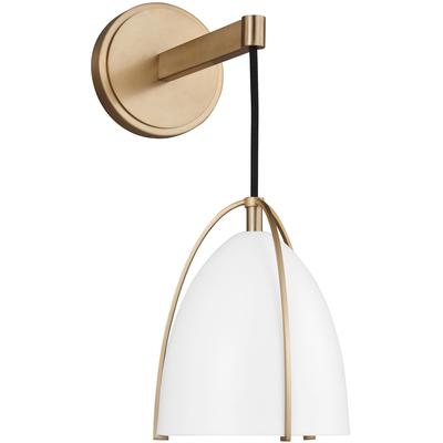 Generation Lighting Designers - Norman 1-Light LED Wall/Bath Sconce - Satin Brass - 4151801EN3-848